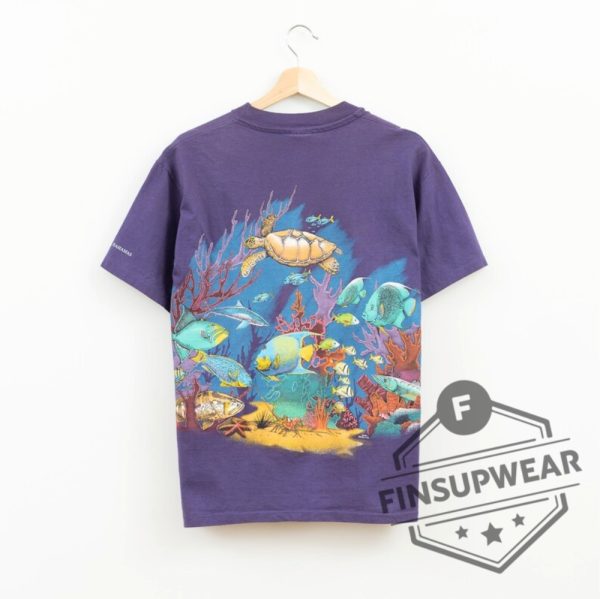 1995 Coral Reef Aop Vintage Animal Art Tshirt Hoodie Sweater finsupwear 1 1