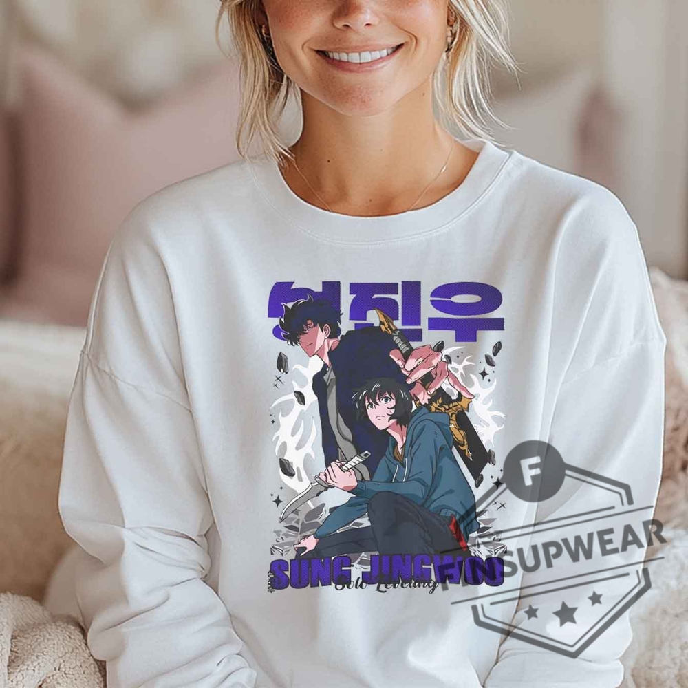 Solo Leveling Sung Jinwoo Horror Anime Manga Black Gifts Shirt All Size Tshirt Sweatshirt Hoodie 9 Solo Leveling Sung Jinwoo Horror Anime Manga Black Gifts Shirt All Size T-Shirt Sweatshirt hoodie