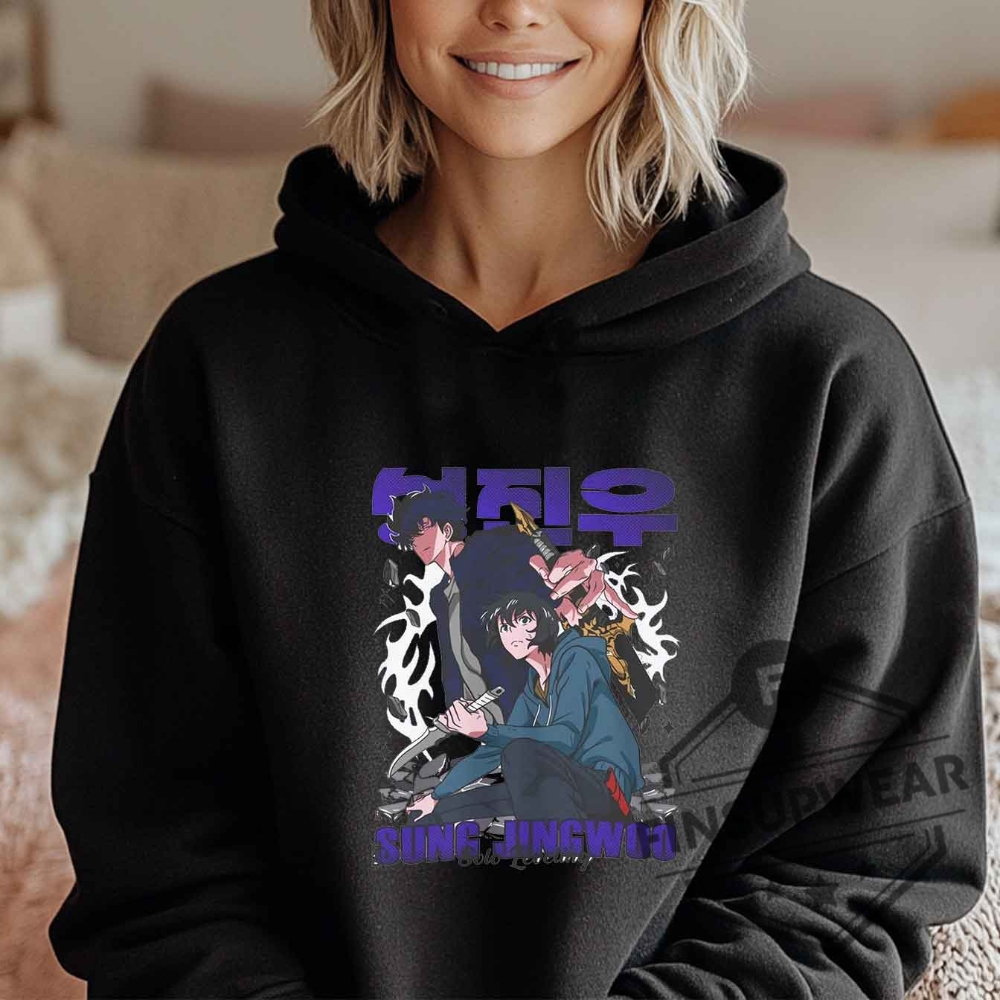 Solo Leveling Sung Jinwoo Horror Anime Manga Black Gifts Shirt All Size Tshirt Sweatshirt Hoodie 10 Solo Leveling Sung Jinwoo Horror Anime Manga Black Gifts Shirt All Size T-Shirt Sweatshirt hoodie