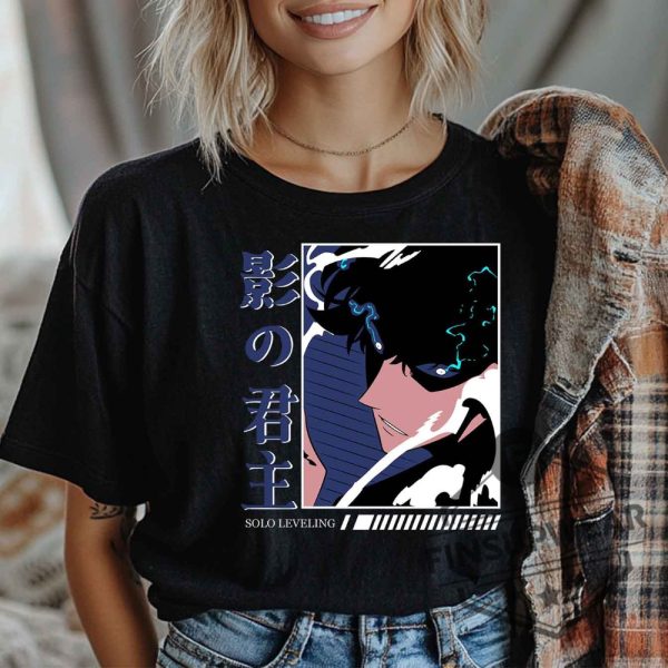 Solo Leveling Sung Jinwoo Liu Zhigang Anime Gift Anime Unisex Solo Leveling Tshirt Sweatshirt Hoodie finsupwear 1