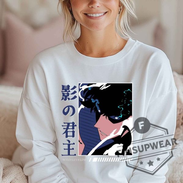 Solo Leveling Sung Jinwoo Liu Zhigang Anime Gift Anime Unisex Solo Leveling Tshirt Sweatshirt Hoodie finsupwear 4