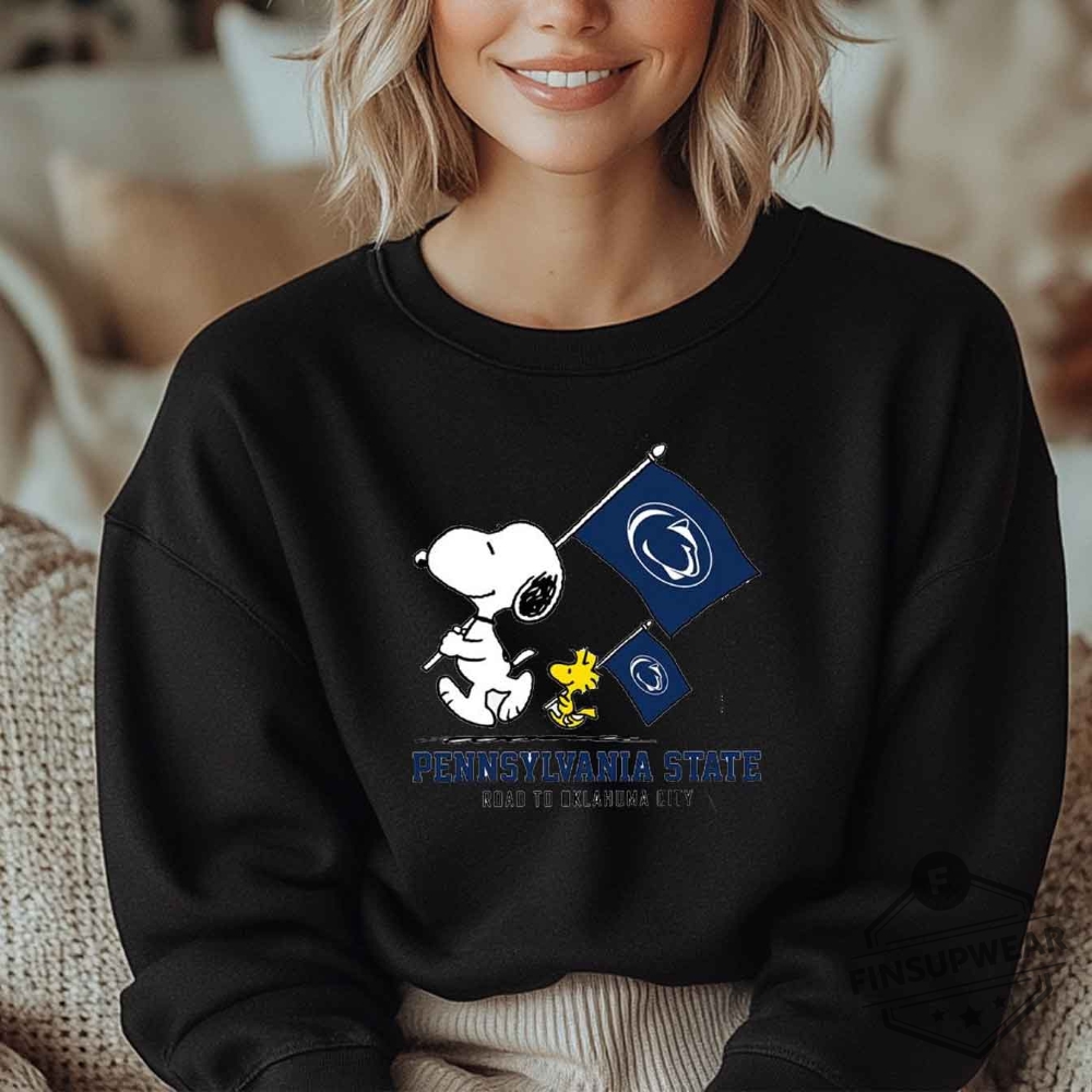 Snoopy And Woodstock Penn State Nittany Lions Road To Oklahoma City Shirt Tshirt Sweatshirt Hoodie 5 Snoopy and Woodstock Penn State Nittany Lions road to Oklahoma City Shirt T-shirt Sweatshirt hoodie