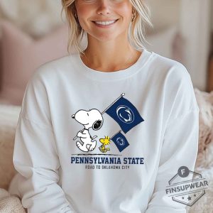 Snoopy And Woodstock Penn State Nittany Lions Road To Oklahoma City Shirt Tshirt Sweatshirt Hoodie finsupwear 3