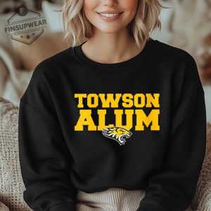 Womens Towson University Tigers Towson Alumni Vneck Shirt Tshirt Sweatshirt Hoodie finsupwear 3