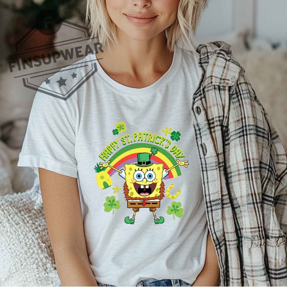 Spongebob Squarepants Happy St. Patricks Day Unisex Shirt Tshirt Sweatshirt Hoodie 6 Spongebob Squarepants Happy St. Patricks Day Unisex Shirt Tshirt Sweatshirt Hoodie finsupwear 2