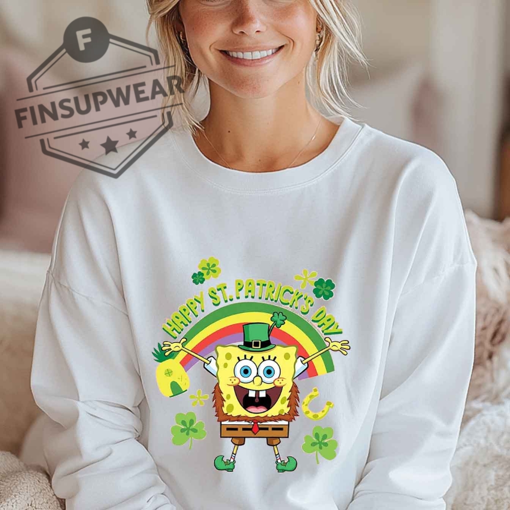 Spongebob Squarepants Happy St. Patricks Day Unisex Shirt Tshirt Sweatshirt Hoodie 8 Spongebob Squarepants Happy St. Patricks Day Unisex Shirt Tshirt Sweatshirt Hoodie finsupwear 4