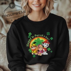 Tstars Boys Happy St Patricks Day Paw Patrol Gift Official Proud Irish Kids Cute Gift Irish Toddler Shirt Tshirt Sweatshirt Hoodie finsupwear 3