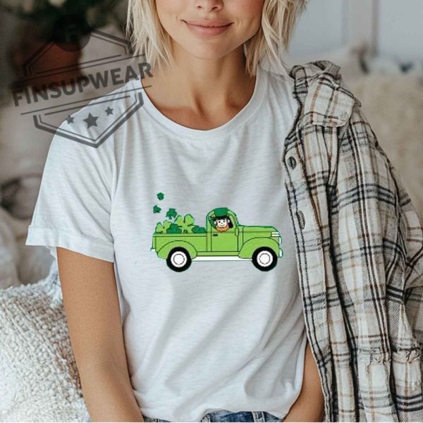 St. Patricks Day Leprechaun Truck Graphic Shirt Tshirt Sweatshirt Hoodie finsupwear 2