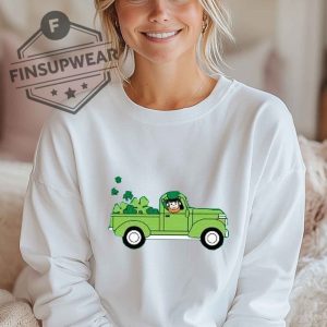 St. Patricks Day Leprechaun Truck Graphic Shirt Tshirt Sweatshirt Hoodie finsupwear 4