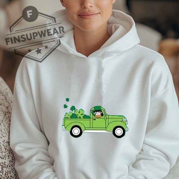 St. Patricks Day Leprechaun Truck Graphic Shirt Tshirt Sweatshirt Hoodie finsupwear 5