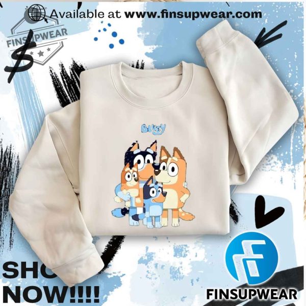Bluey Family Unisex Shirt Tshirt Sweatshirt Hoodie finsupwear 2 1