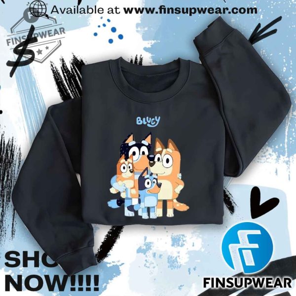 Bluey Family Unisex Shirt Tshirt Sweatshirt Hoodie finsupwear 3 1