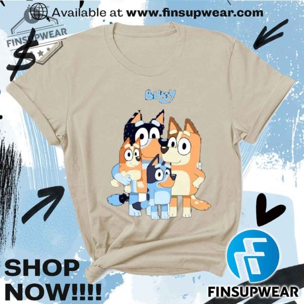 Bluey Family Unisex Shirt Tshirt Sweatshirt Hoodie finsupwear 4 1