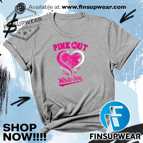 Chicago White Sox Pink Out Mlb Pink Ribbon Shirt Hoodie Sweatshirt Sweater finsupwear 2