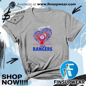 Green Up Texas Rangers Shirt Hoodie Sweatshirt Sweater Crewneck Retro finsupwear 2
