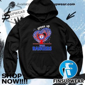 Green Up Texas Rangers Shirt Hoodie Sweatshirt Sweater Crewneck Retro finsupwear 4