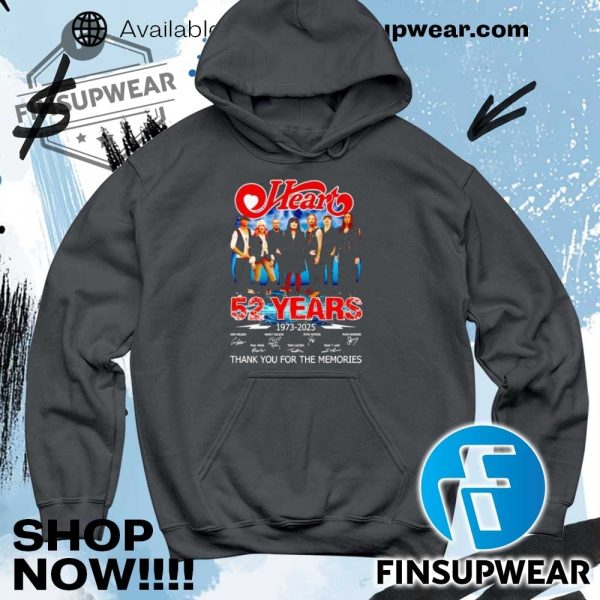 Heart 52 Years 1973 2025 Thank You For The Memories Signatures Tshirt Hoodie Sweatshirt Sweater Retro Vintage finsupwear 5