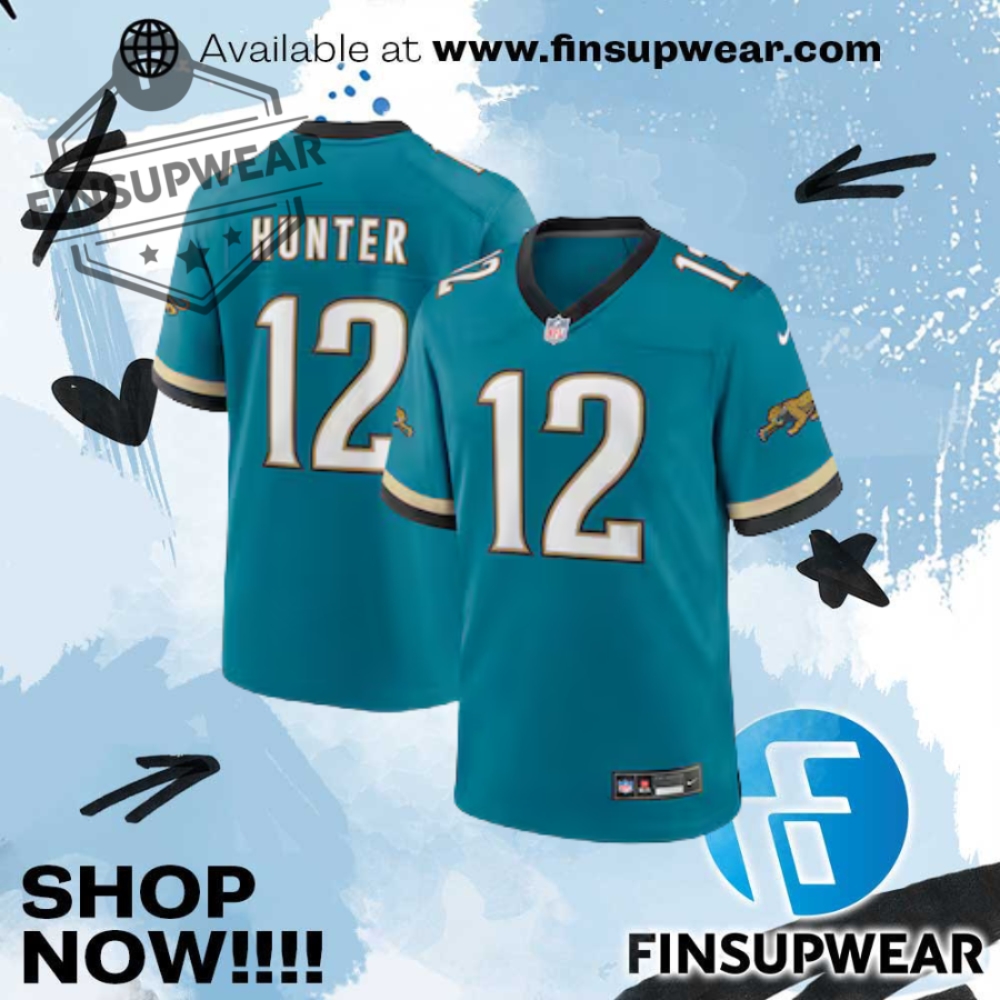 Mens Nike Jaguars Travis Hunter 2025 Draft Alternate Shirt 1 Mens Nike Jaguars Travis Hunter 2025 Draft Alternate Shirt Tshirt finsupwear 1