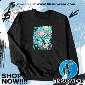 Ride The Wave Pixeleyebat Shirts Hoodie Long Sleeve Crewneck finsupwear 3
