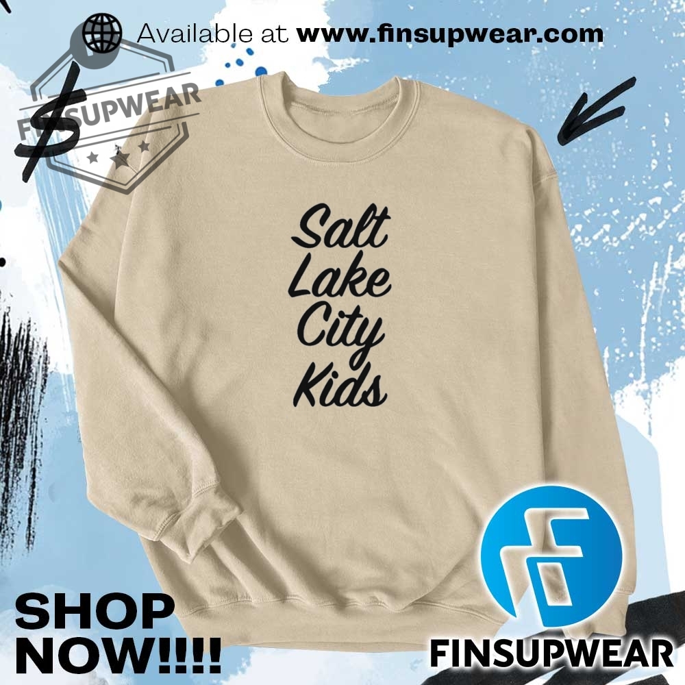 Salt Lake City Kids Shirts Hoodie Long Sleeve Crewneck 6 Salt Lake City Kids Shirts hoodie long sleeve crewneck