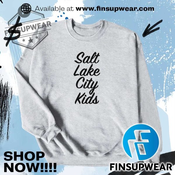 Salt Lake City Kids Shirts Hoodie Long Sleeve Crewneck finsupwear 2