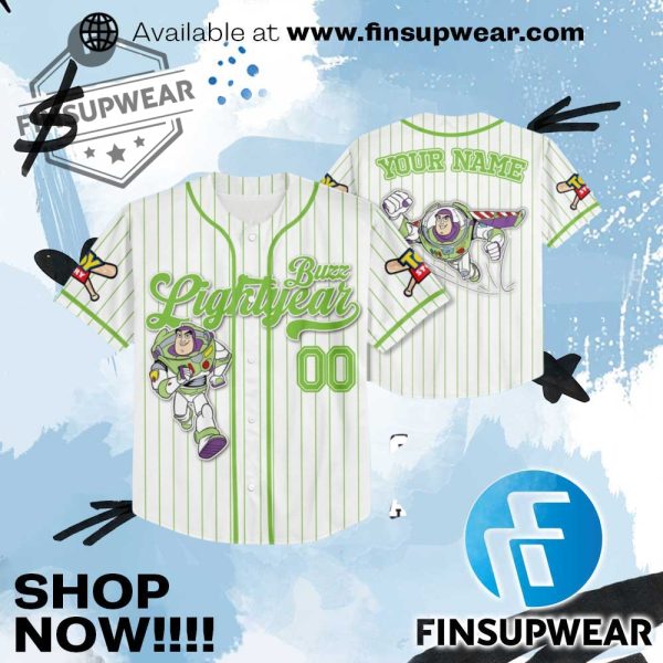 Buzz Lightyear Beyond The Stars Baseball Disney Toy Story Jersey finsupwear 1