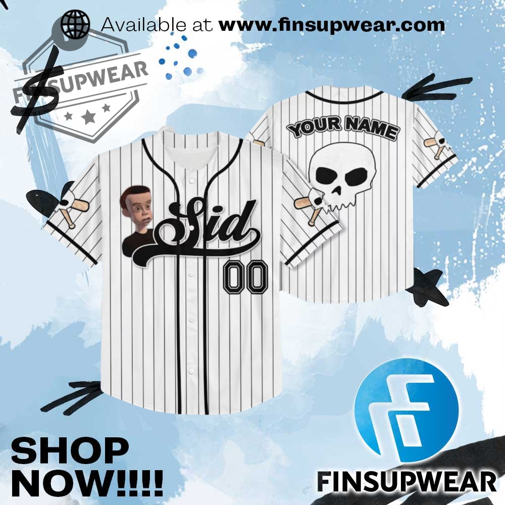 Sid Chaos Creator Baseball Disney Toy Story Jersey 1 Sid Chaos Creator Baseball Disney Toy Story Jersey