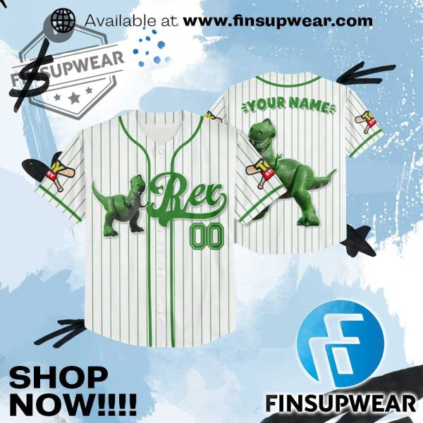 Rex Brave At Heart Baseball Disney Toy Story Jersey finsupwear 1