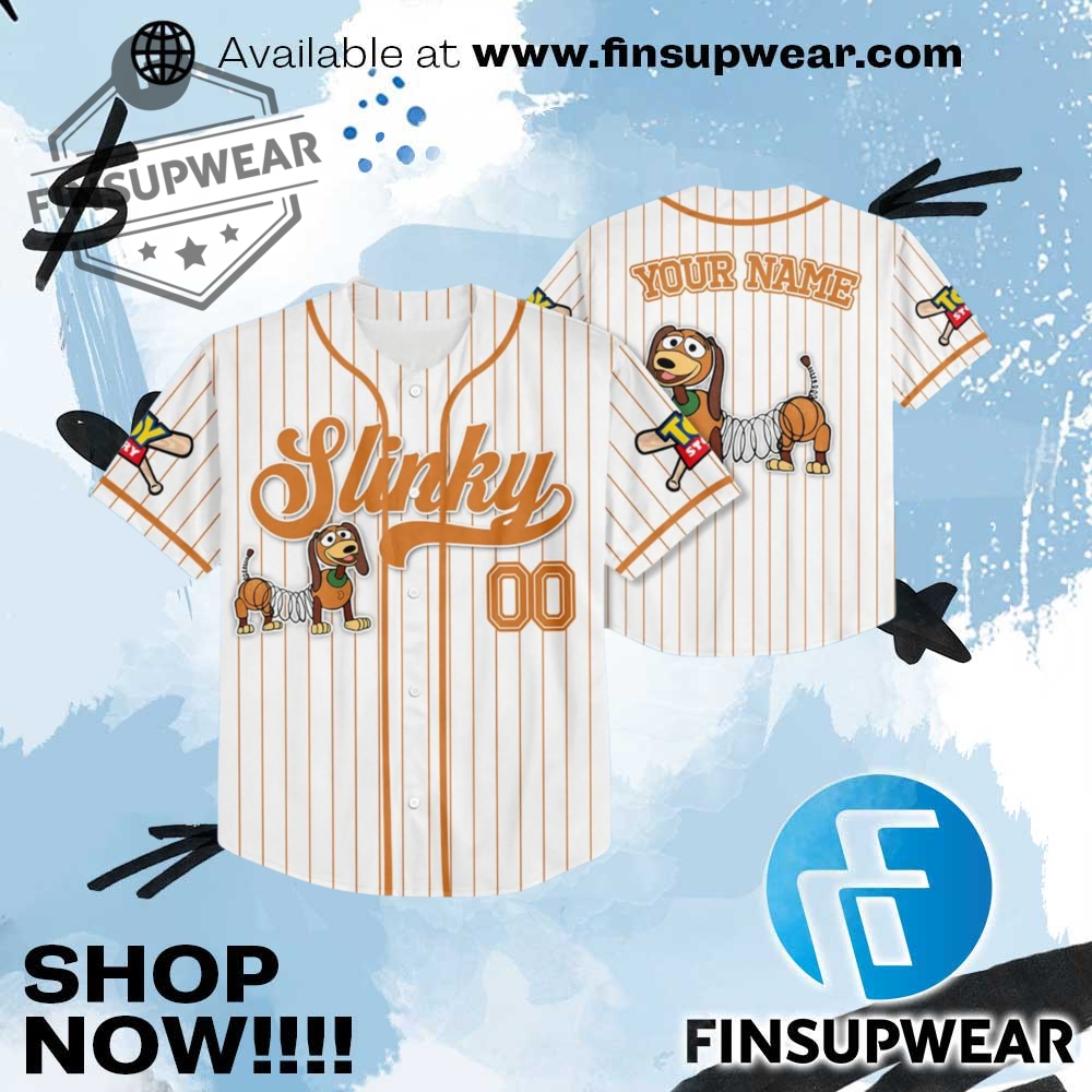 Slinky Dog Stretch The Fun Baseball Disney Toy Story Jersey 1 Slinky Dog Stretch The Fun Baseball Disney Toy Story Jersey