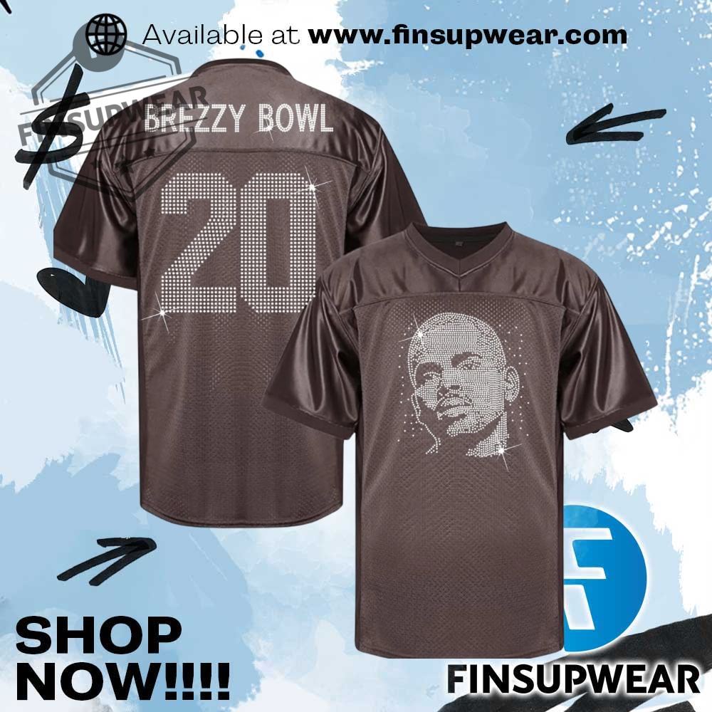 Brezzy Bowl Bling Baseball Chris Brown Style Jersey 1 Brezzy Bowl Bling Baseball Chris Brown Style Jersey