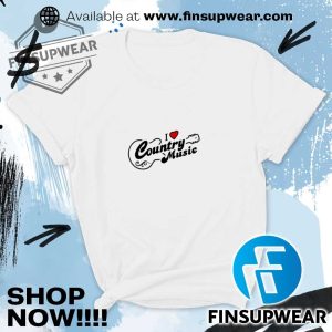 I Love Country Music White Shirt Hoodie Sweatshirt Sweater Vintage finsupwear 4