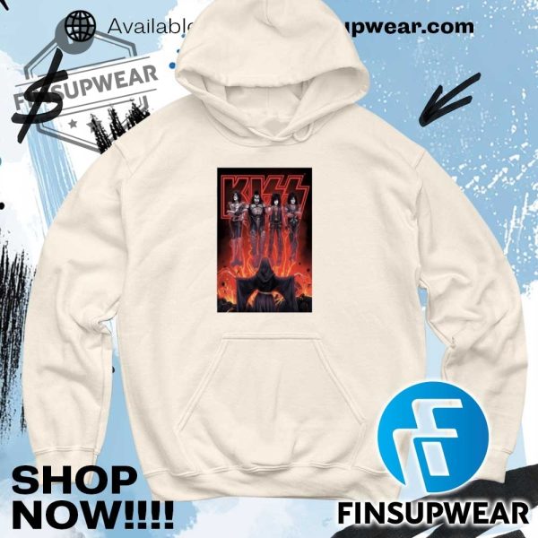 Kiss Limited Edition Conjuring Flames 2025 Poster Shirt Hoodie Sweatshirt Sweater finsupwear 6