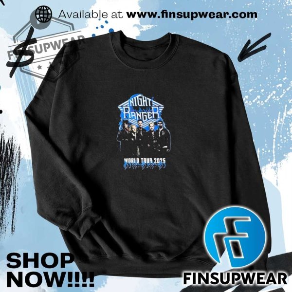 Night Ranger World Tour 2025 Retro Shirt Hoodie Sweatshirt Sweater Crewneck Vintage finsupwear 3