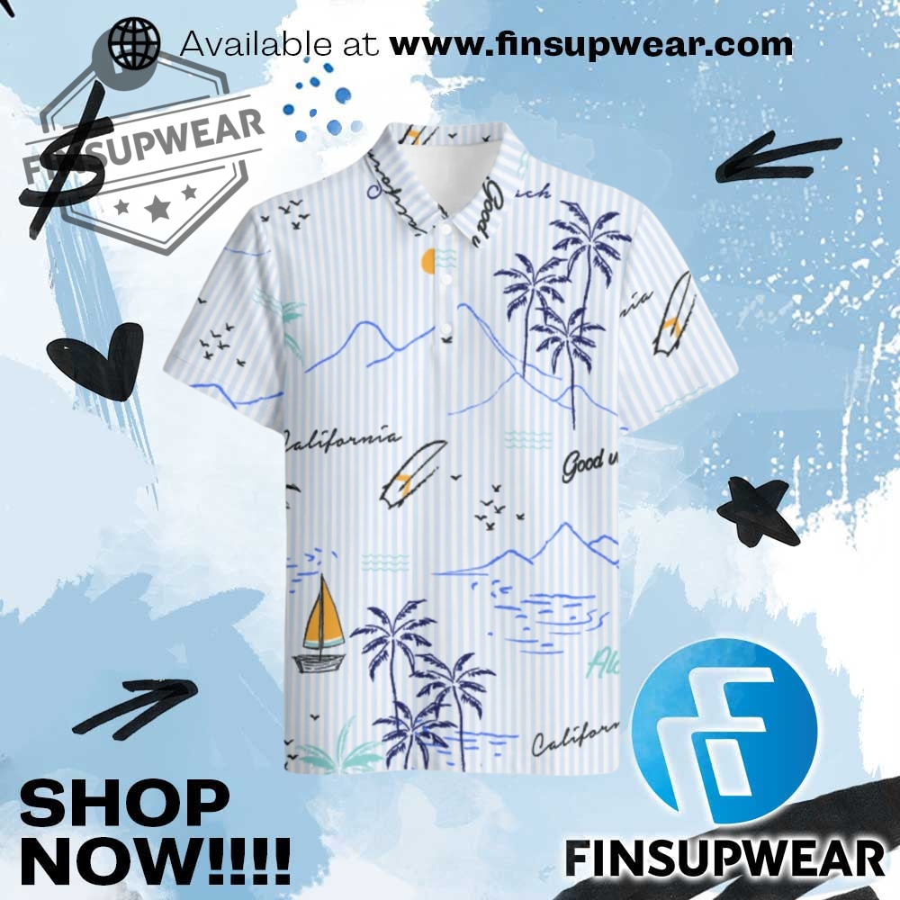 Summer Beach Vibes Polo Shirt 1 Summer Beach Vibes Polo Shirt