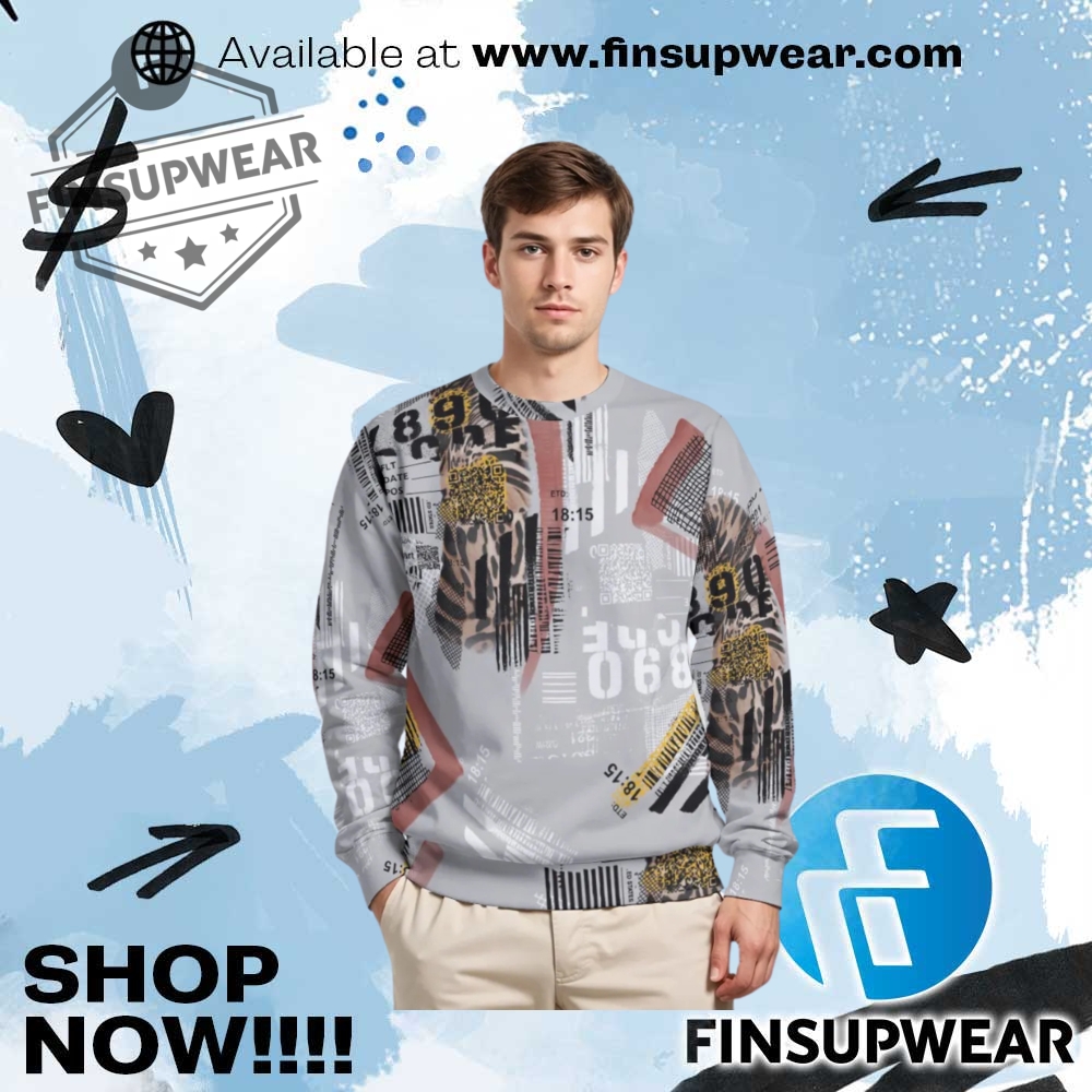 Mens Urban Graffiti Print Sweatshirt 1 Mens Urban Graffiti Print Sweatshirt finsupwear 1 1