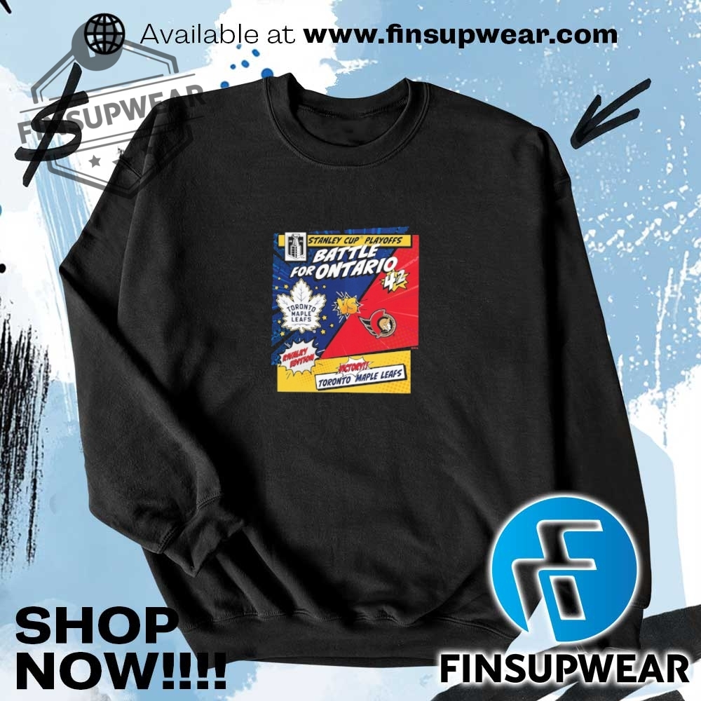 Stanley Cup Playoffs Battle For Ontario Rivalry Comic Pop Tshirts Hoodie Long Sleeve 7 Stanley Cup Playoffs Battle For Ontario Rivalry Comic Pop TShirts hoodie long sleeve