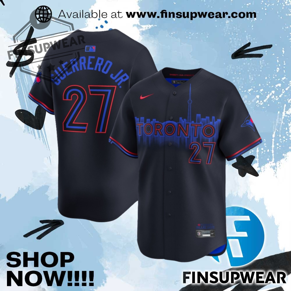 Vladimir Guerrero Jr. Toronto Navy Blue Baseball Jersey 1 Vladimir Guerrero Jr. Toronto Navy Blue Baseball Jersey