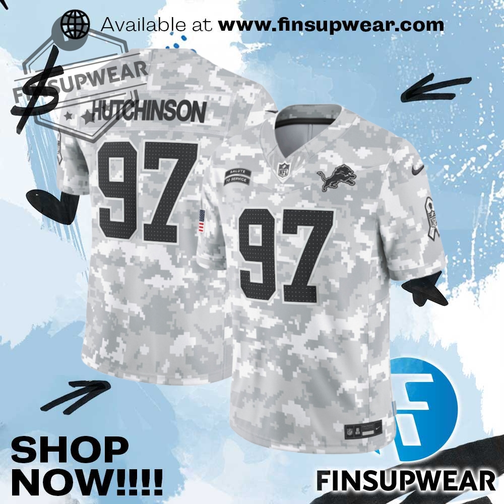 Aidan Hutchinson Detroit Lions Nike 2024 Salute To Service Limited Jersey 1 Aidan Hutchinson Detroit Lions Nike 2024 Salute to Service Limited Jersey