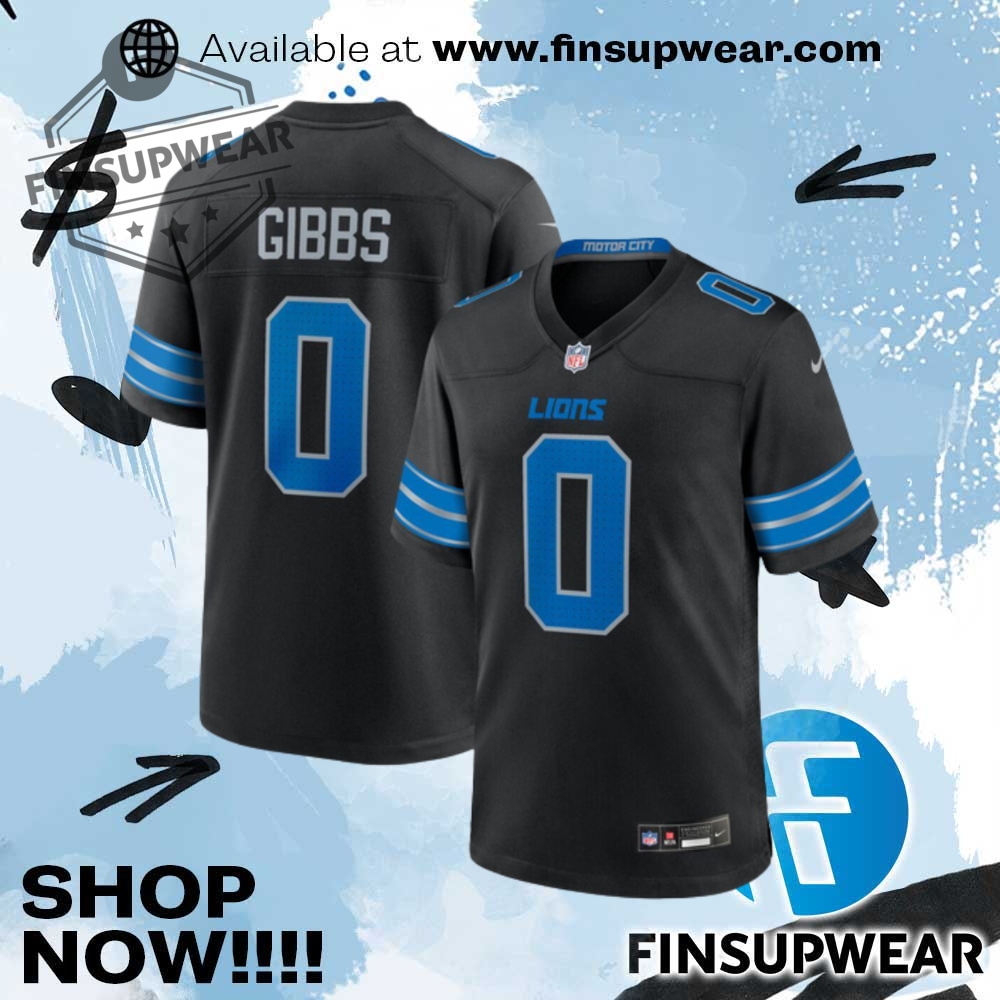 Jahmyr Gibbs Detroit Lions Nike 2025 Alternate Game Jersey 1 Jahmyr Gibbs Detroit Lions Nike 2025 Alternate Game Jersey
