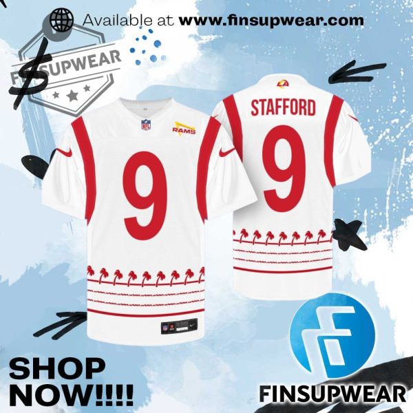 Los Angeles Rams X Innout Burger Special Collab Football Jersey finsupwear 1