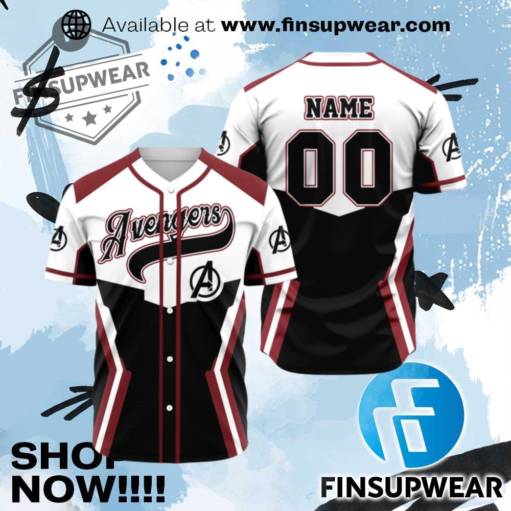 Personalized Avengers Endgame Baseball Jersey 1 Personalized Avengers Endgame Baseball Jersey