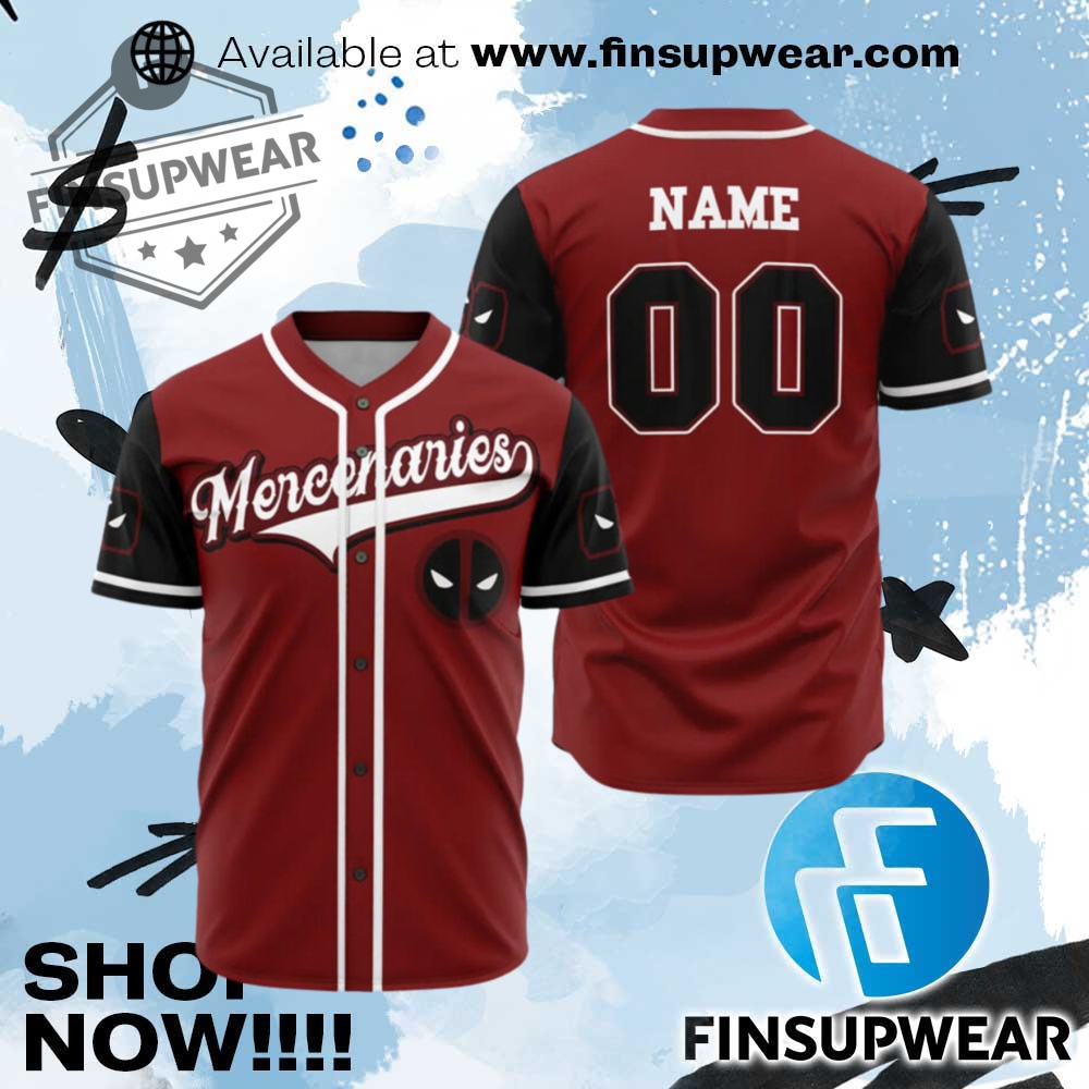 Top Trending 2025: Must-Have Hockey Jerseys, Basketball Jersey and Baseball Jersey 19 Personalized Deadpool Mercenaries Baseball Jersey