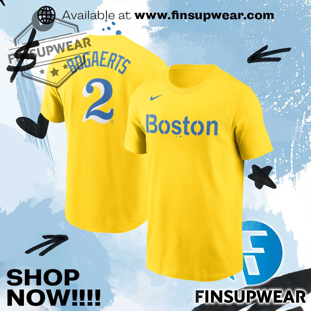Xander Bogaerts Boston Red Sox Nike City Connect Name Number Tshirt 1 Xander Bogaerts Boston Red Sox Nike City Connect Name & Number TShirt