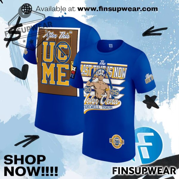 John Cena Farewell Tour 2025 St. Louis Blue Tshirt finsupwear 1