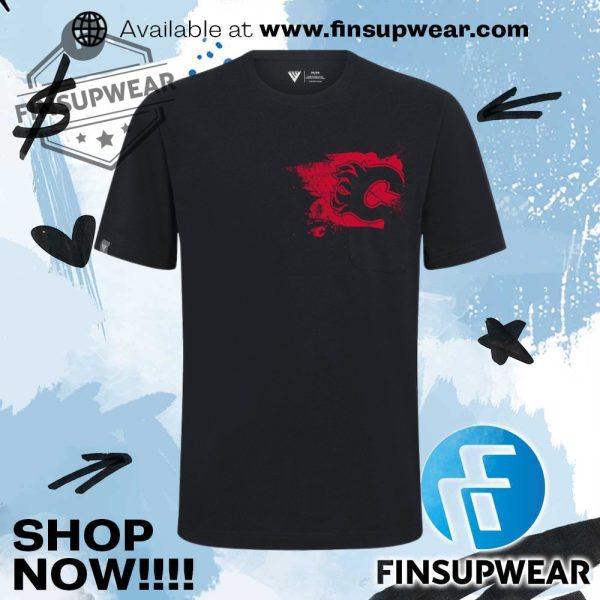 Calgary Flames Levelwear Focal Blasted Tshirt finsupwear 1