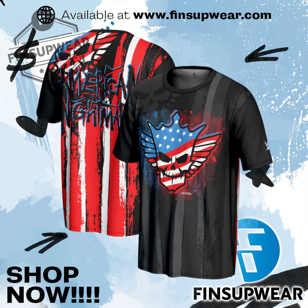 Cody Rhodes Prosphere American Nightmare Flag Tshirt 1 Cody Rhodes ProSphere American Nightmare Flag TShirt