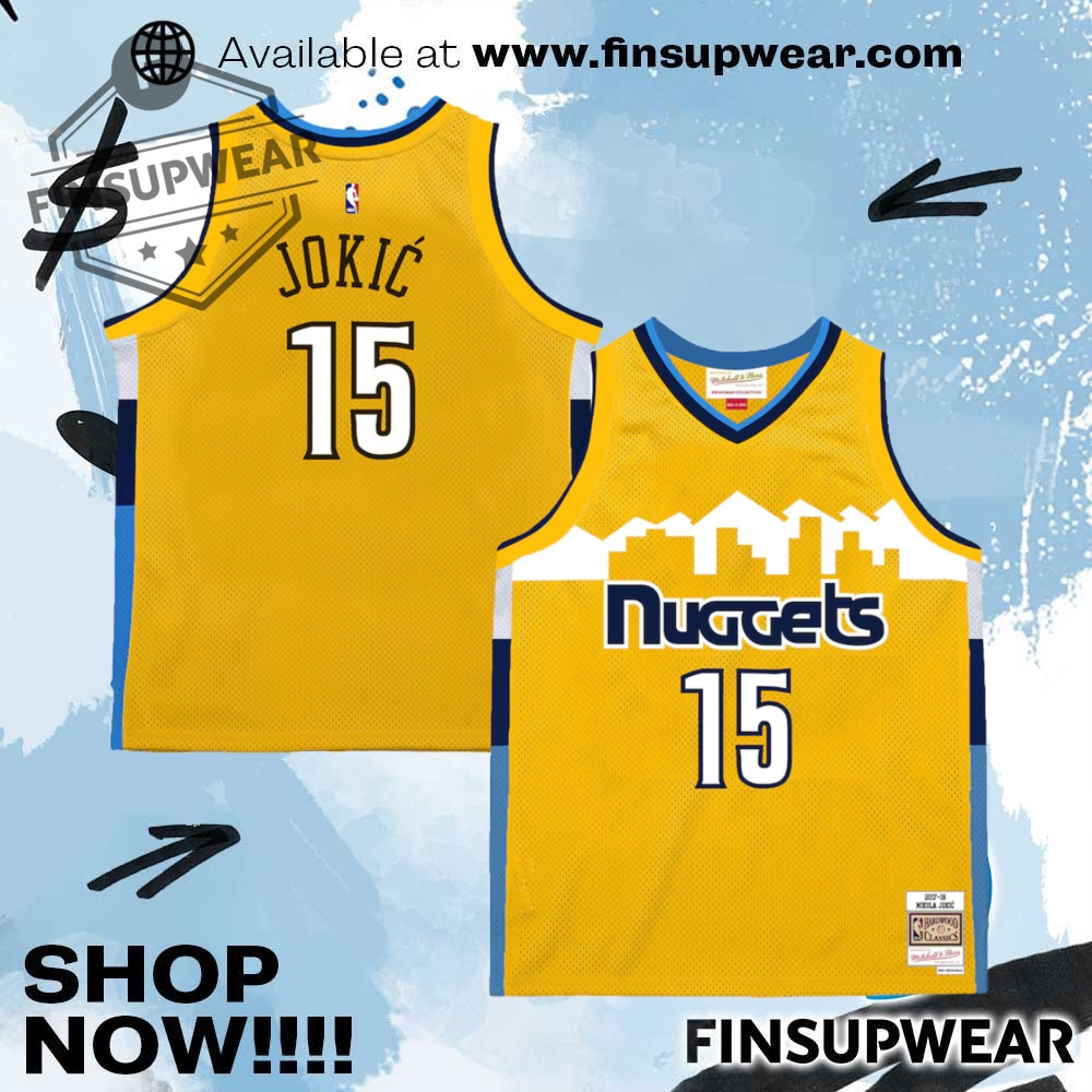 Nikola Jokic Denver Nuggets Mitchell Ness 201718 Swingman Jersey 1 Nikola Jokic Denver Nuggets Mitchell & Ness 2017-18 Swingman Jersey