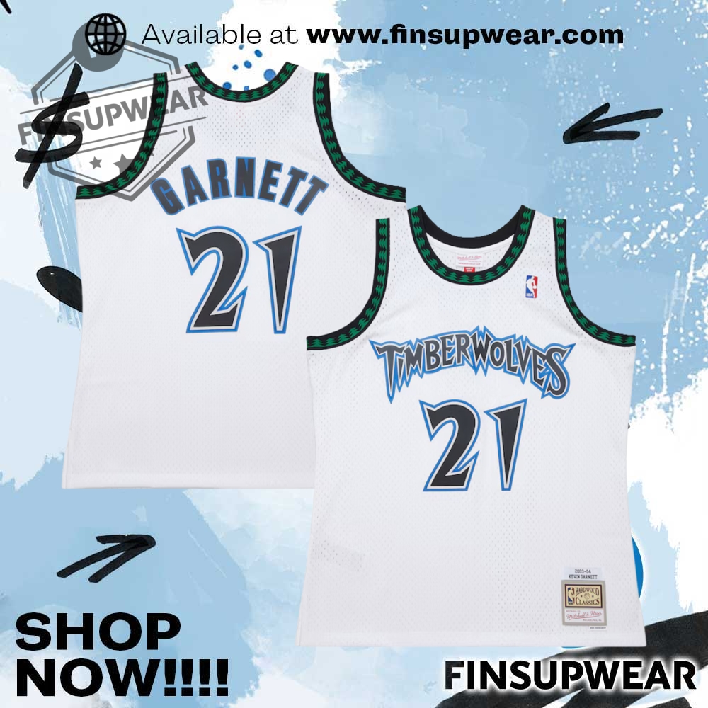 Kevin Garnett Minnesota Timberwolves Mitchell Ness 200304 Swingman Jersey 1 Kevin Garnett Minnesota Timberwolves Mitchell & Ness 2003-04 Swingman Jersey