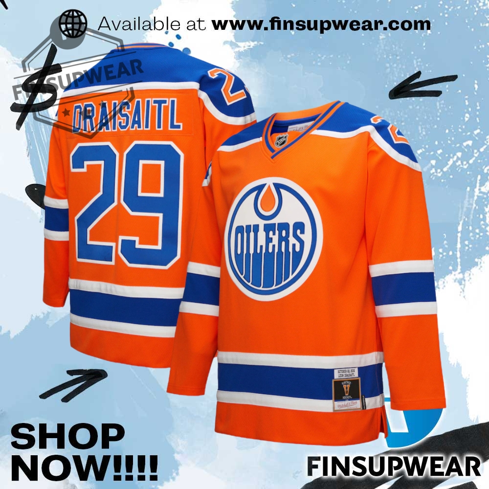 Leon Draisaitl Edmonton Oilers Mitchell Ness Power Play Jersey 1 Leon Draisaitl Edmonton Oilers Mitchell & Ness Power Play Jersey