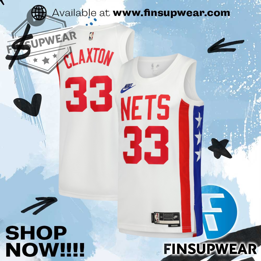 Nicolas Claxton Brooklyn Nets Nike Swingman Jersey 1 Nicolas Claxton Brooklyn Nets Nike Swingman Jersey